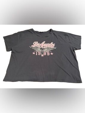 Ruby & Lace Women’s Graphic Los Angeles Charcoal Tee Size Extra Large